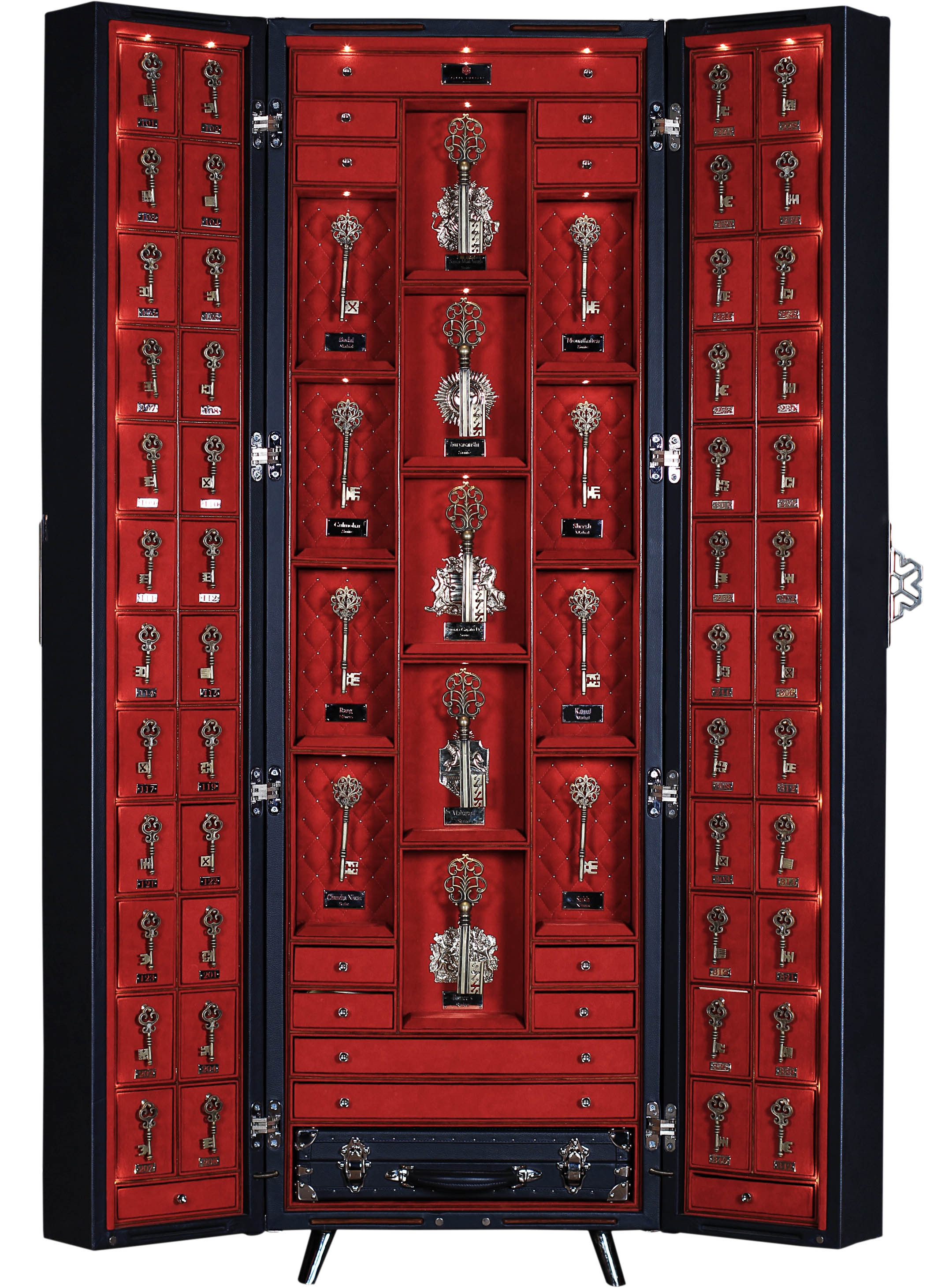 luxury custom key trunk cabinet for collection